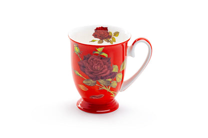 Grace Teaware - Stem Rose Red 12oz Bone China Mug