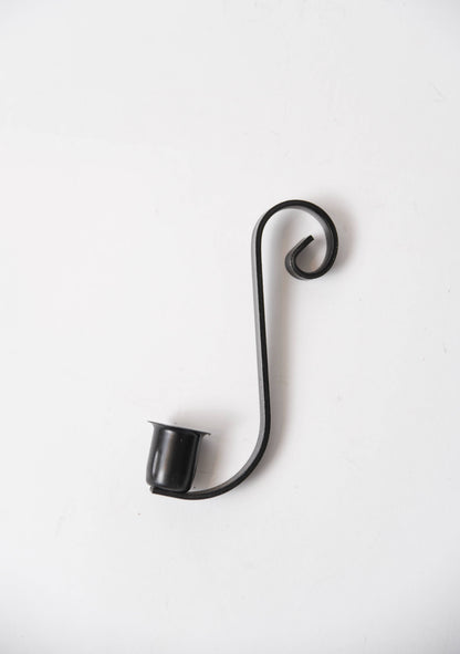 LMS Wholesale - Black Iron Quart Jar Taper Holder