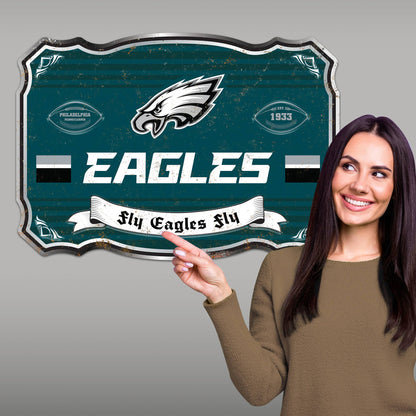 Party Animal, Inc. - Philadelphia Eagles Giant Metal Sign