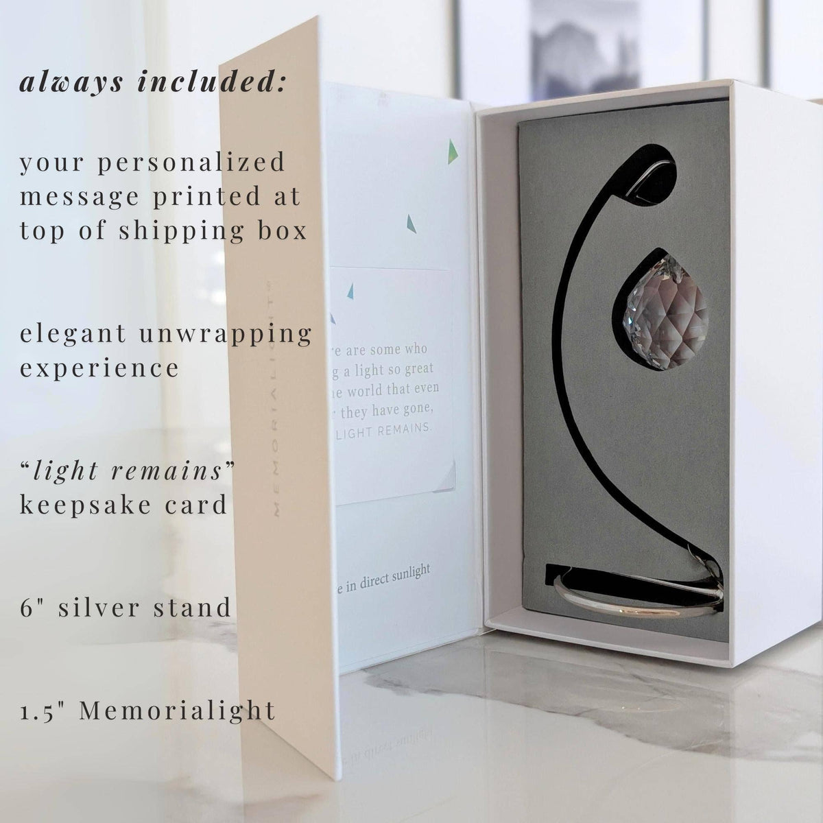 Memorialight - Tabletop Memorialight with Stand