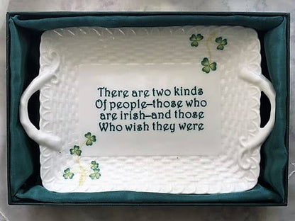 CBE Inc - Boxed Plate with Handles: Two Kinds of People