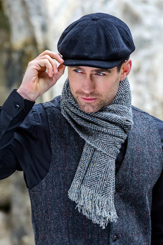 Mucros Weavers - Driving Cap Black