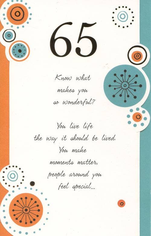 DICKENS INC. - Birthday Age 65 | AGTC | MD | ACB06558281P