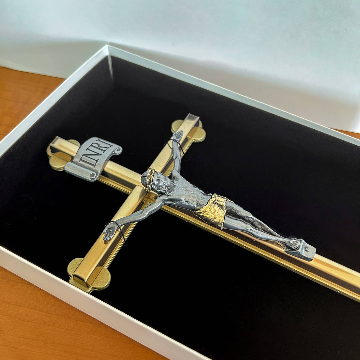 Abbey + CA Gift - 2-tone Wall Crucifix 8”