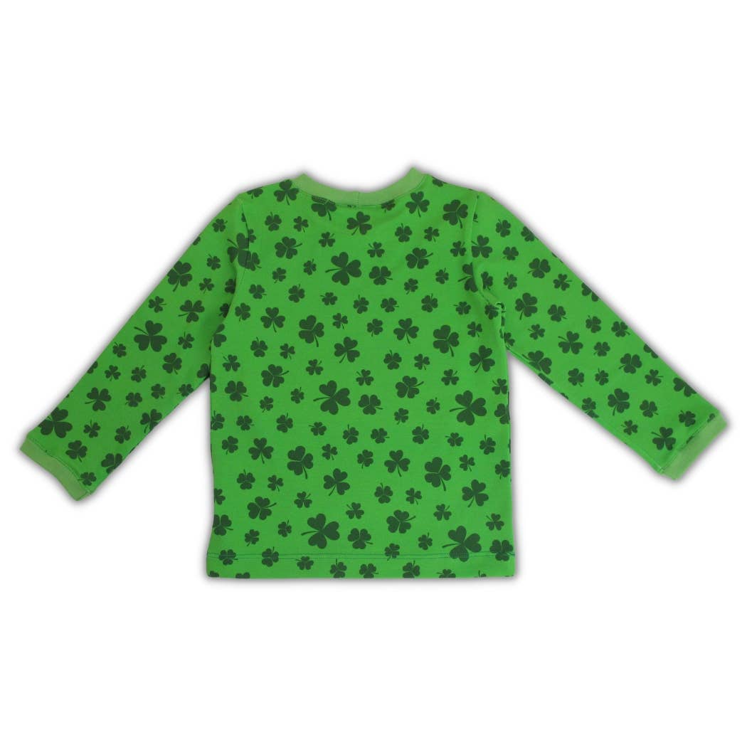 biau-biau - Shamrock Organic Cotton Jersey Long Sleeve T-Shirt: 3-4 Y