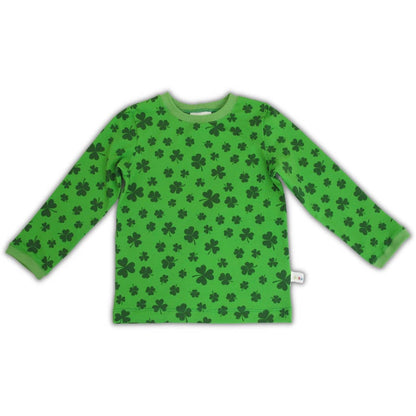 biau-biau - Shamrock Organic Cotton Jersey Long Sleeve T-Shirt: 3-4 Y