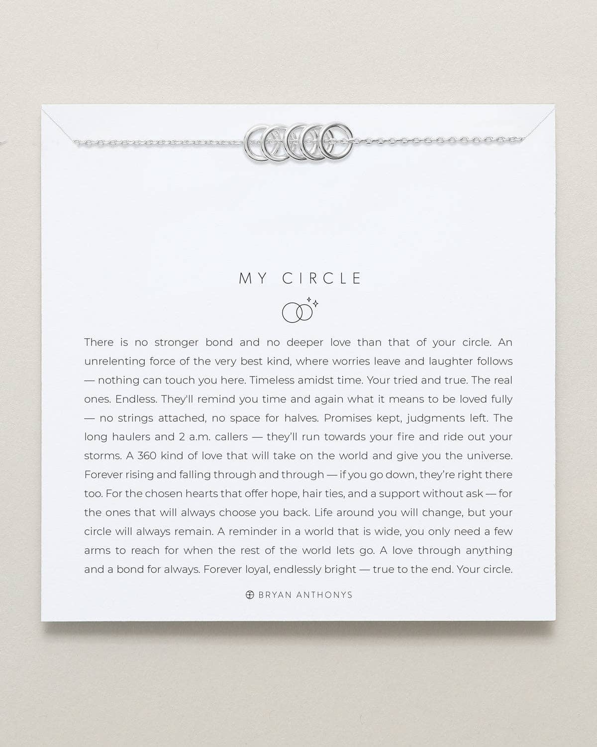 Bryan Anthonys - My Circle Dainty Bracelet: Silver
