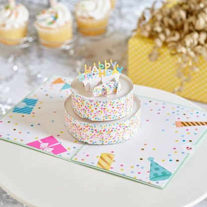 Lovepop Cards - Sprinkles Birthday Cake 5''x7'' Card, Birthday Cards