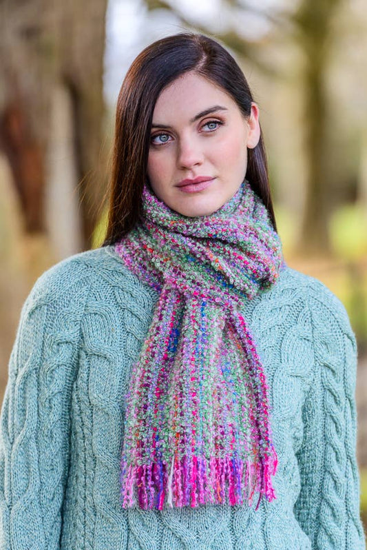 Mucros Weavers - Mohair Viscose Scarf 34D1