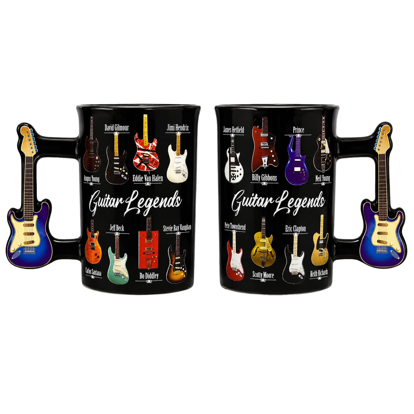 MID-SOUTH PRODUCTS - Guitar Legends Mug - Rock 'N' Roll with Guitar Handle