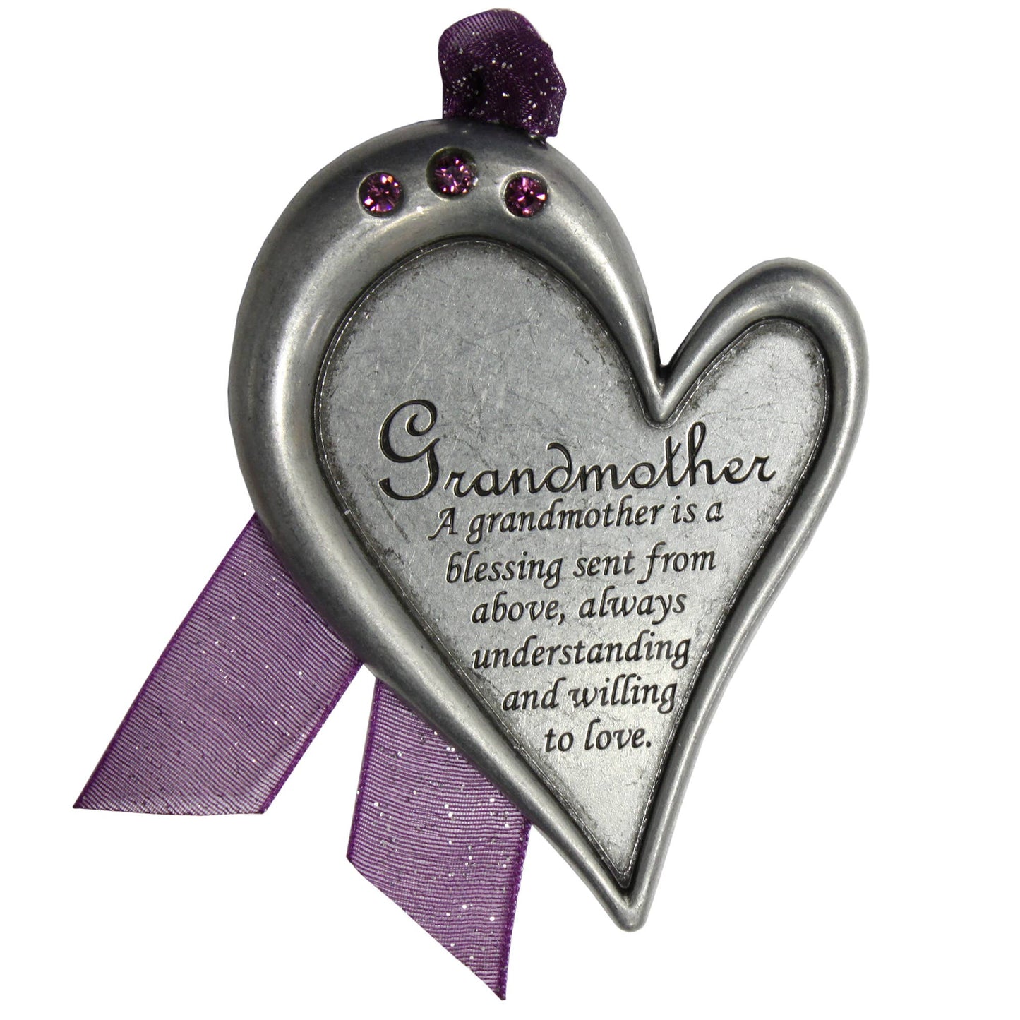 Gloria Duchin - Grandmother's Heart Pewter Ornament