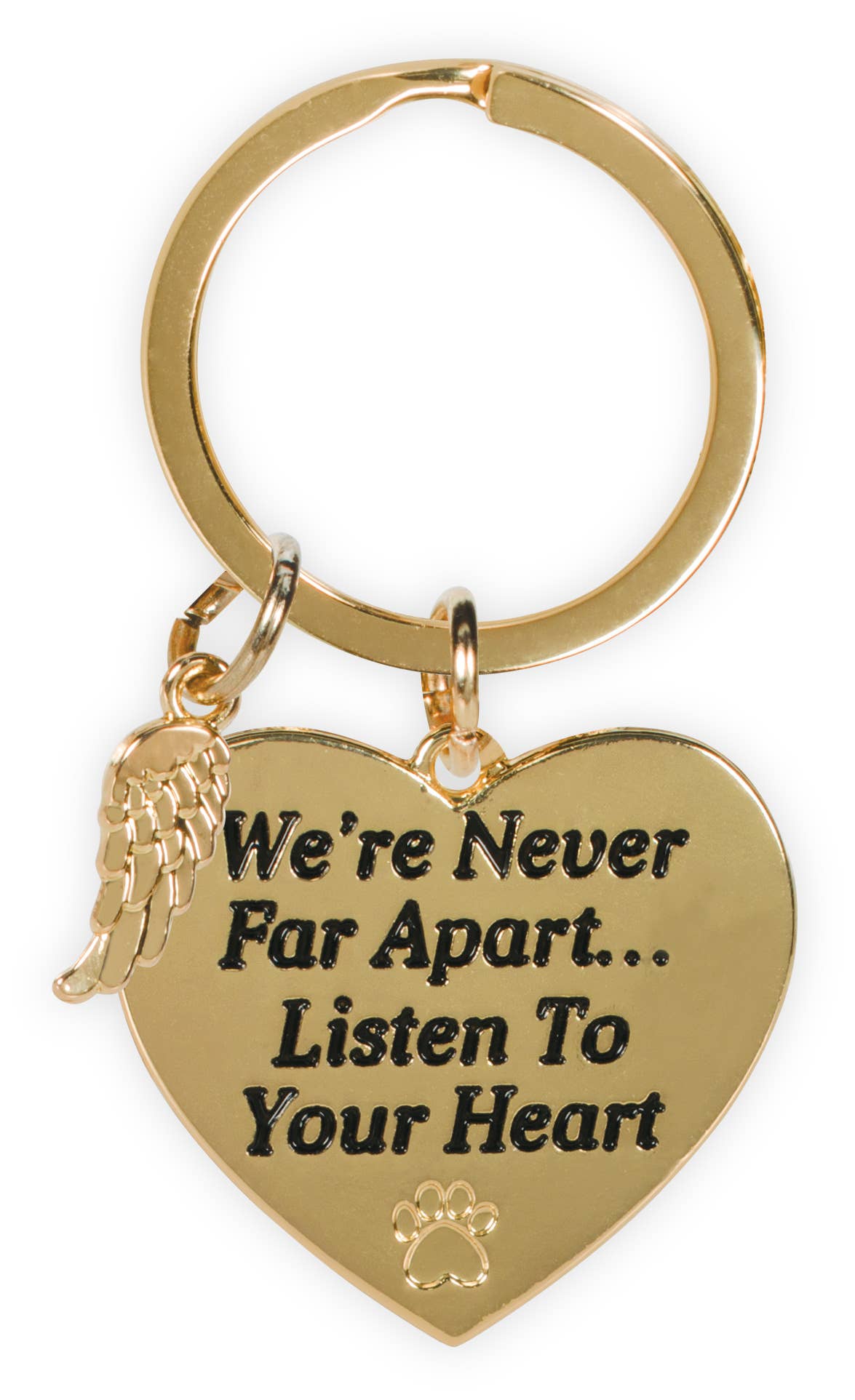 AngelStar - Listen to your Heart - Rainbow Bridge Keychain