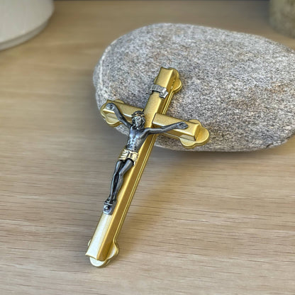 Abbey + CA Gift - 2-tone Mini Wall Crucifix