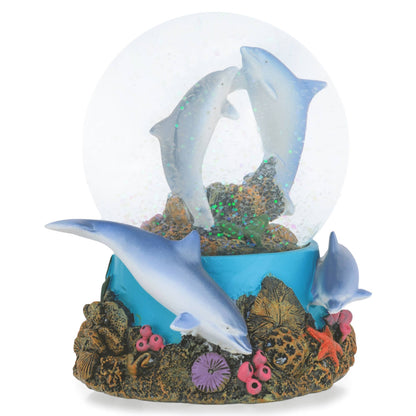 Cottage Garden - Dolphin Musical Snow Globe