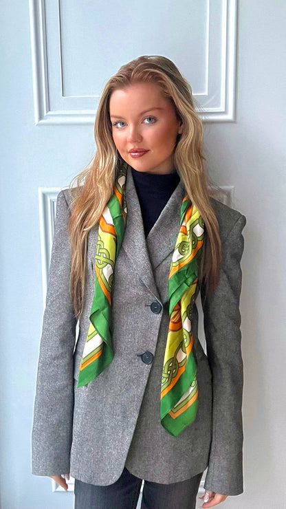 Celtic Ore Crafts - IRS-036A Polydisk Scarf Tree Green/Gold