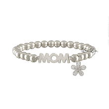 Load image into Gallery viewer, Love, Lisa - Sheila Floral Mom Collection of Bracelets: Mom Flower Bracelet / Silver
