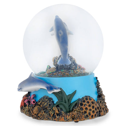 Cottage Garden - Dolphin Musical Snow Globe