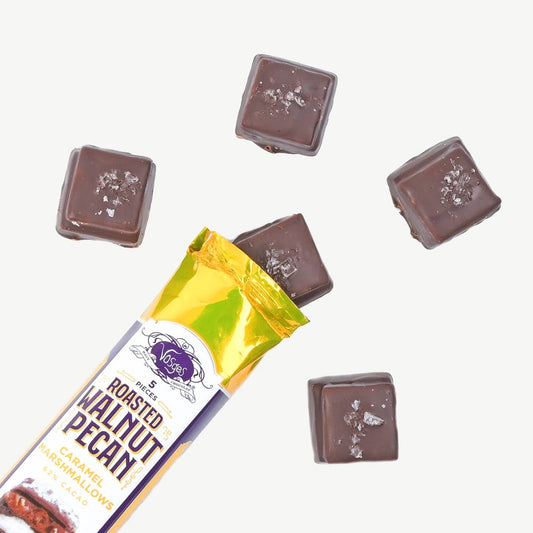 Vosges Haut-Chocolat - Dark Chocolate Marshmallows w/ Roasted Walnut Pecan Caramel
