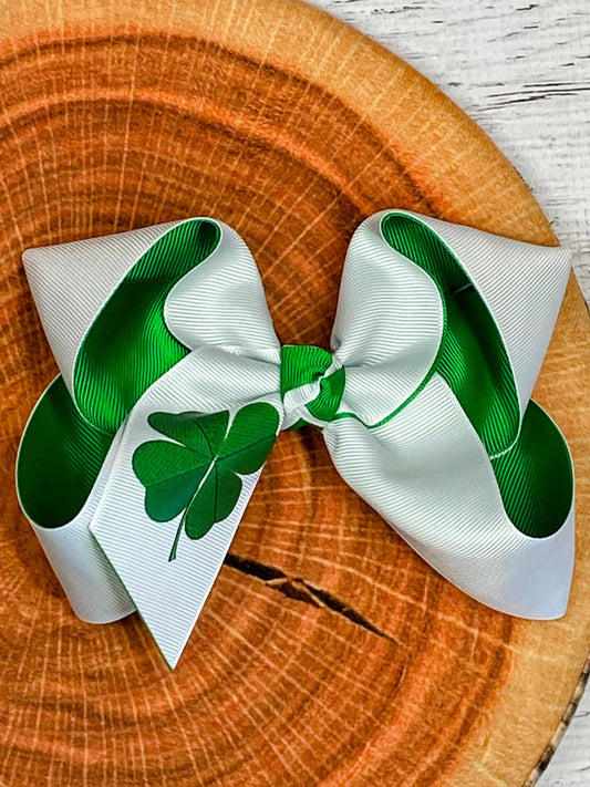 The Hair Bow Company - Double Layer Shamrock Hair Bow