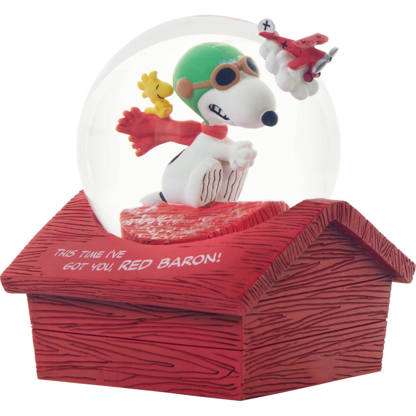 Precious Moments - Peanuts This Time I’ve Got You, Red Baron! Musical Globe