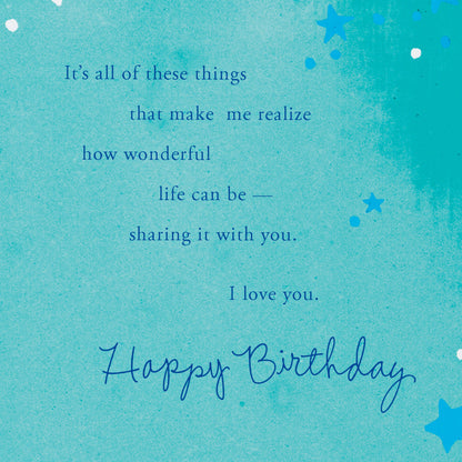 DICKENS INC. - Romantic Birthday Card for Spouse (Celestial Moon)