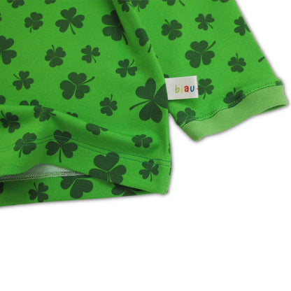 biau-biau - Shamrock Organic Cotton Jersey Long Sleeve T-Shirt: 3-4 Y