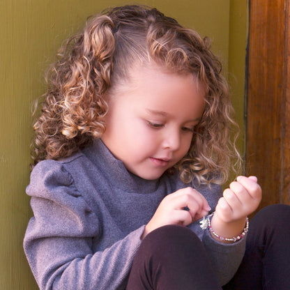 Cherished Moments - Sterling Silver Pink Unicorn Bracelet Gift for Little Girls: Medium 1-5 Years