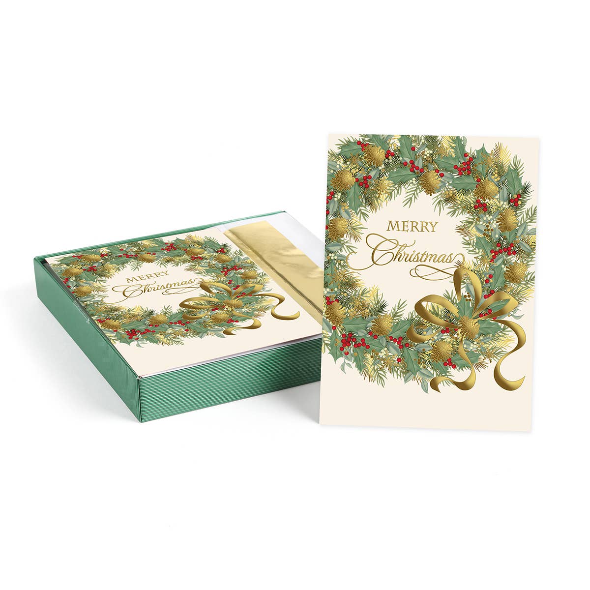 Masterpiece Studios - Traditional Wreath Boxed Holiday Cards