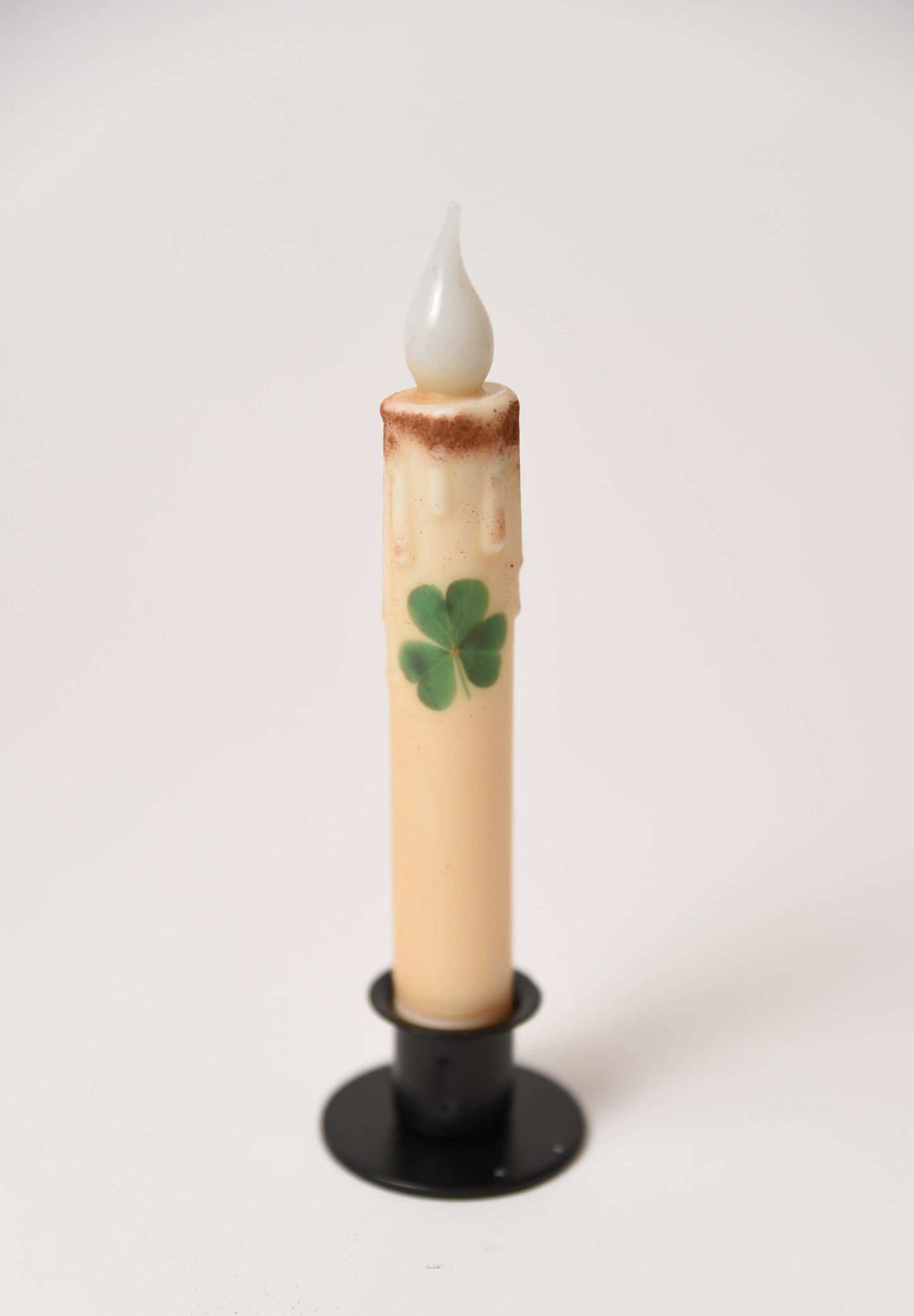 LMS Wholesale - Shamrock LED Timer Taper Candle: White