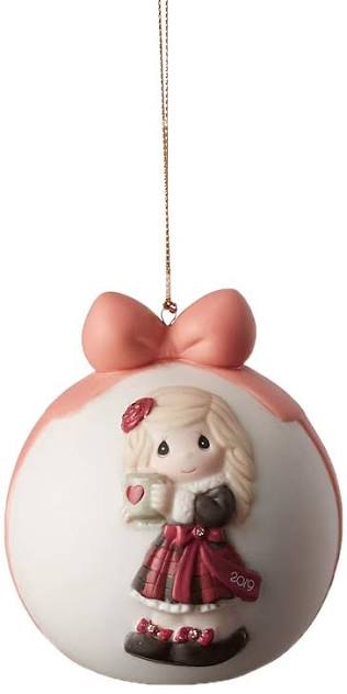 Precious Moments "Have A Heart-Warming Christmas" Annual Dated 2019 Girl Ornament
