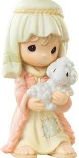 Precious Moments Dated "Nativity" "Said The Little Lamb to the Shepherd Boy" Porcelain Figurine