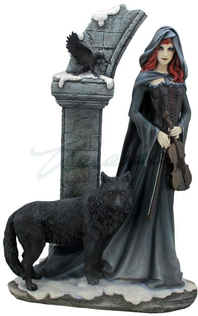 Unicorn Studio “Cloaked Violinist With Wolf and Crow”