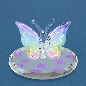 Glass Baron “Lavender Rainbow Butterfly”