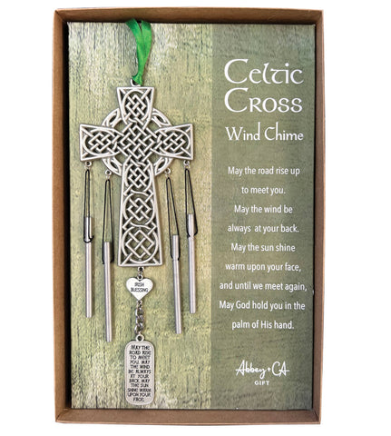 Abbey & CA Gift - Celtic Cross Wind Chime