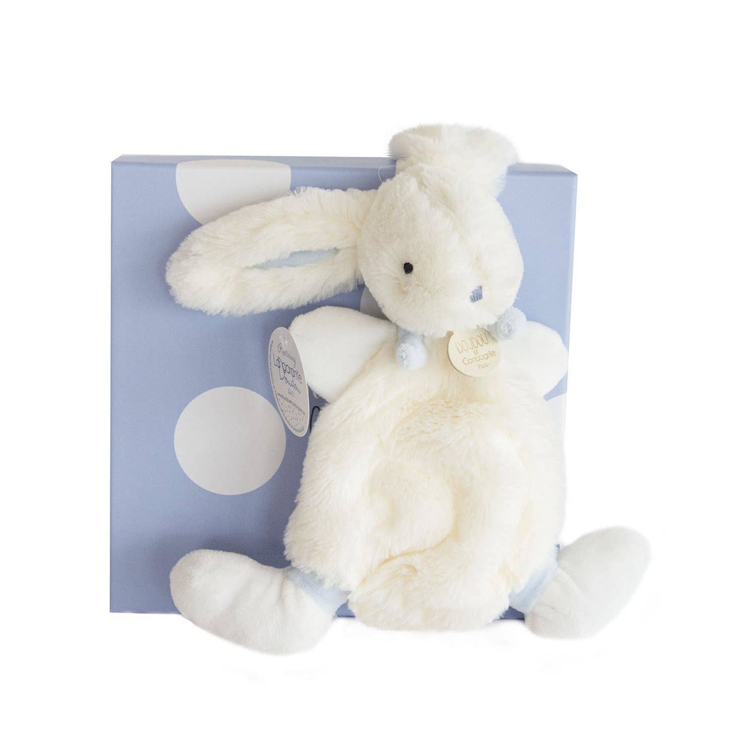 Doudou Et Compagnie - Blue Bunny Doudou Blanket Plush Pal