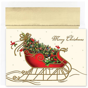 Masterpiece Studios - Holiday Sleigh Boxed Holiday Cards