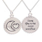 Cherished Moments - Sterling Silver Kids I Love You to the Moon & Back Necklace: 16-18 inch