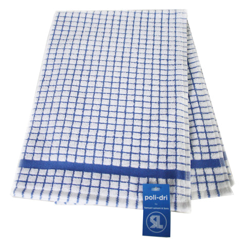 Poli-Dri Cotton Tea Towel - Cornflower Blue