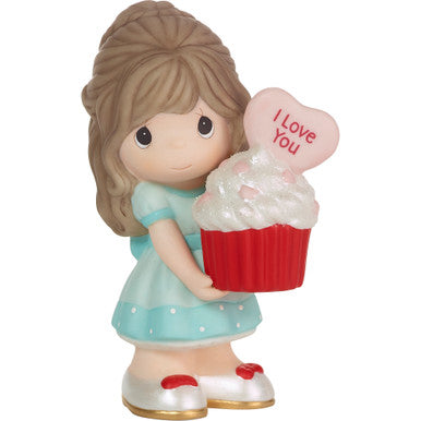 Precious Moments “You Bake Me Happy” Brunette Girl