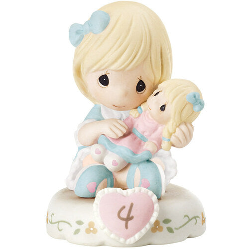 Growing In Grace, Age 4, Blonde Figurine