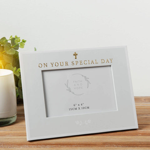 WIDDOP and Co. - Faith & Hope Special Day Frame 6" x 4"