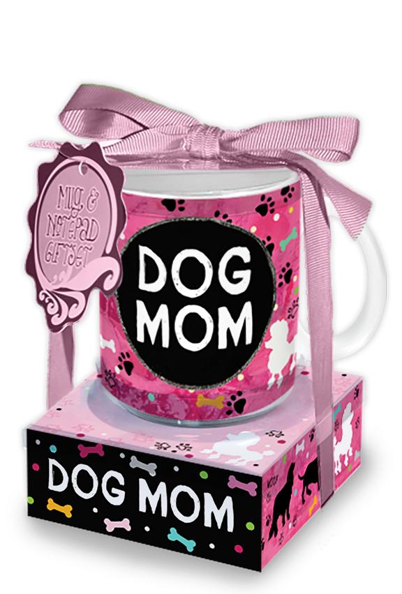 Mug & Note Stack Gift Set “Dog Mom” 27022