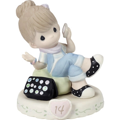 Growing In Grace, Age 14, Brunette Figurine