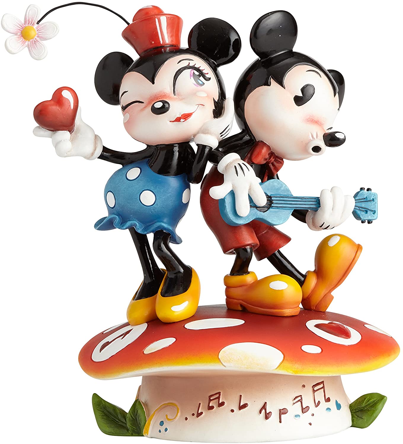 The World of Miss Mindy Mickey Mouse and Minnie Mouse Stone Resin Figurine