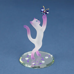 Glass Baron “Princess Cat With Butterfly”