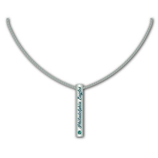 Mojo Licensing - NFL Philadelphia Eagles Silver Bar Necklace