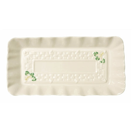 Belleek 1317  Shamrock Sandwich Tray