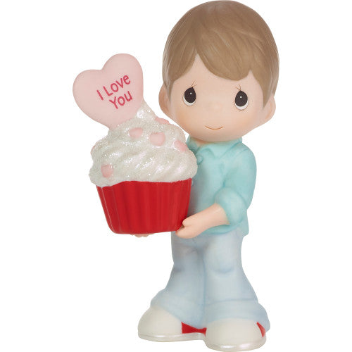 Precious Moments “You Bake Me Happy” Brunette Boy