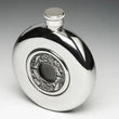 Mulligan Pewter Kells 3 Whiskey Flask with Glass Center