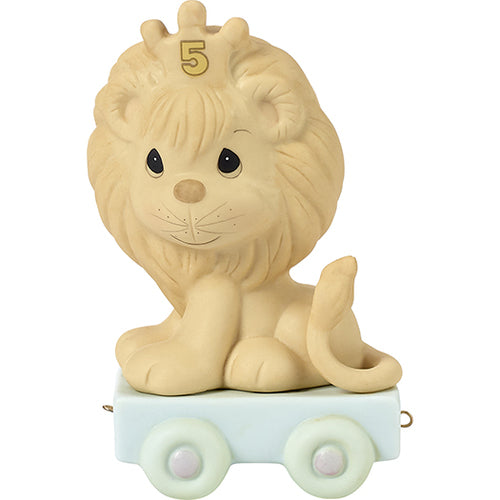 Precious Moments Birthday Train, Age 5,  This Day Is Something To Roar About